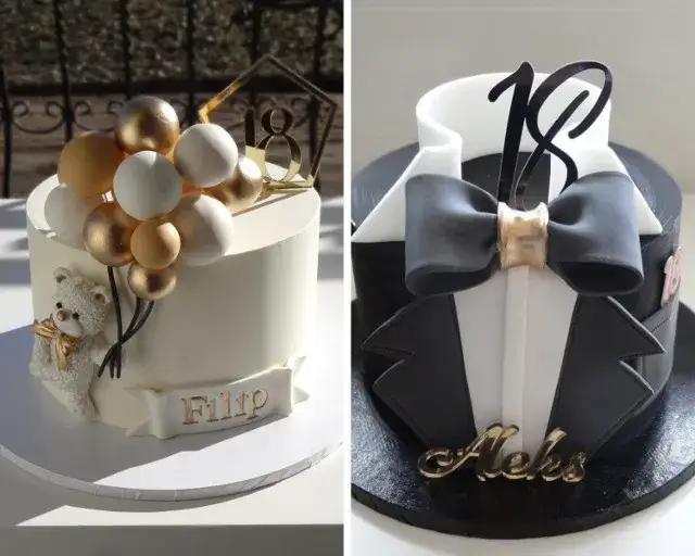 przykładowe torty na 18 urodziny r&oacute;żne style