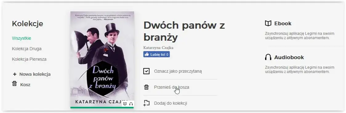 Zdjęcie Jak szybko i łatwo usunąć książkę z półki Legimi bez stresu