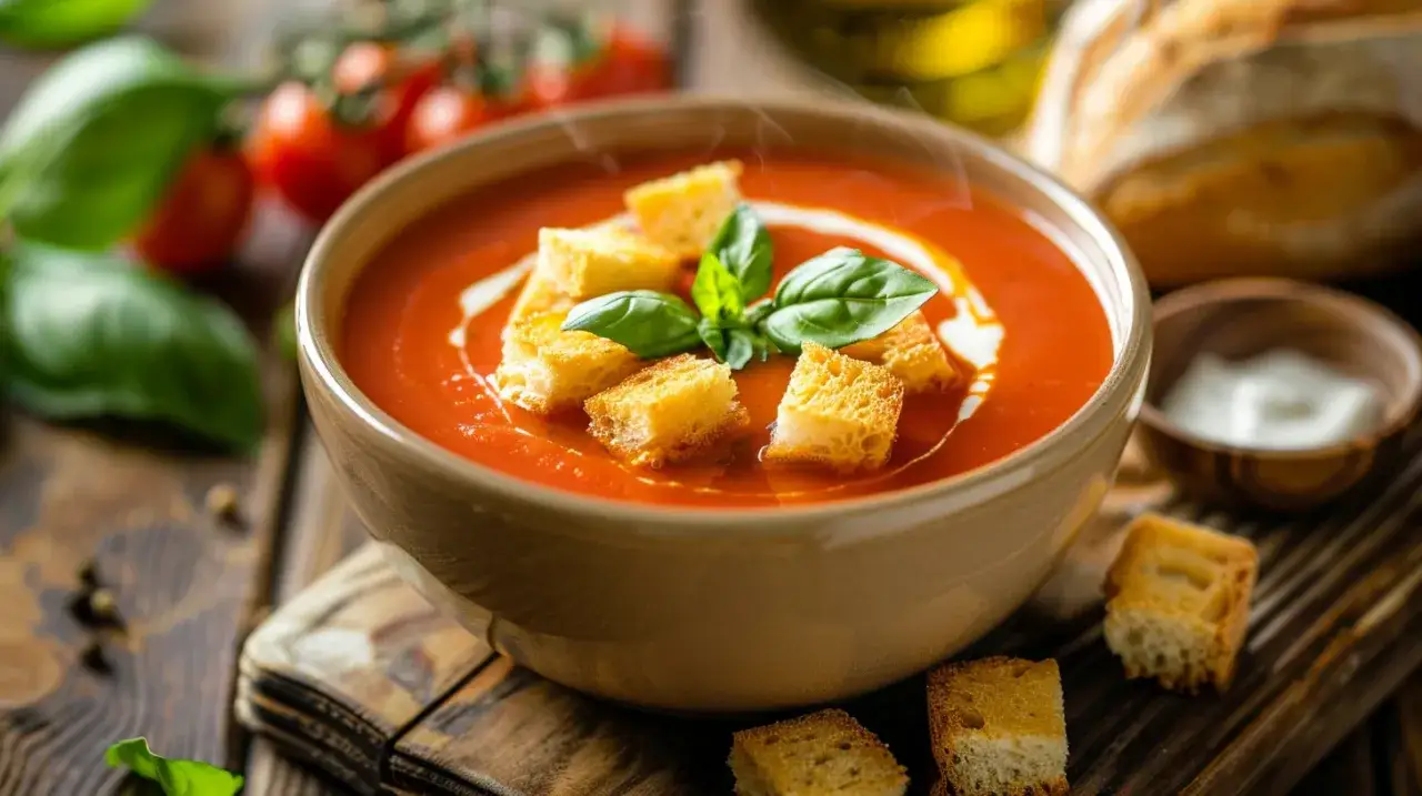Zdjęcie Krem z pomidorów: Jak zrobić najlepsze grzanki? Sekrety włoskiej kuchni