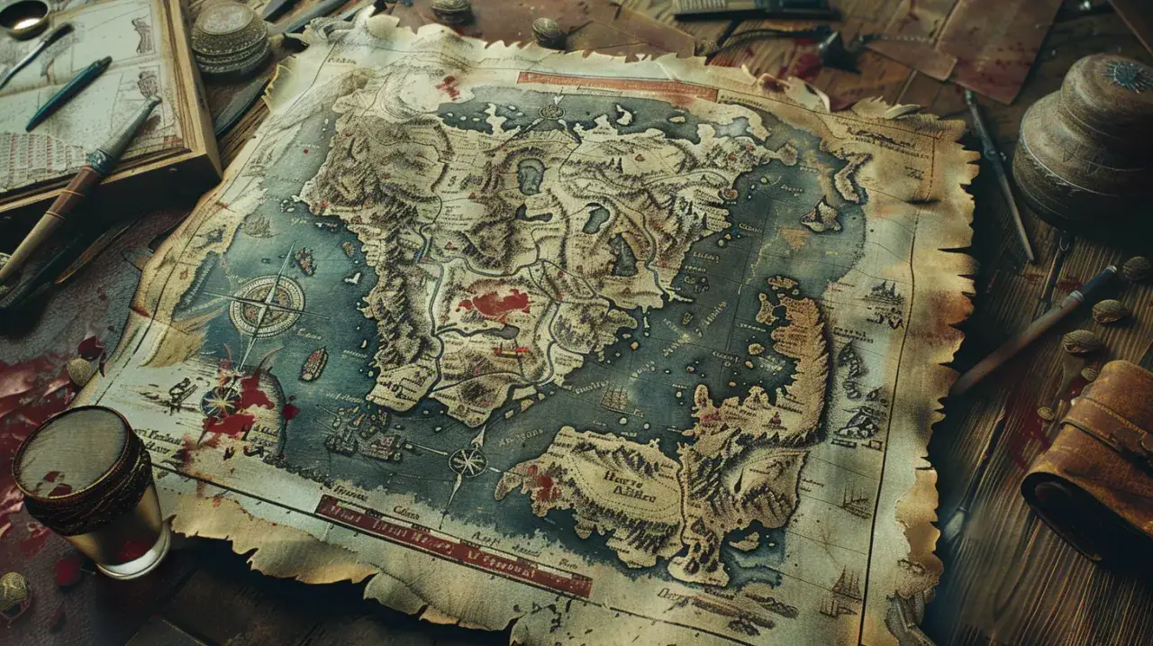 Zdjęcie Mapa świata Wiedźmina - przewodnik po świecie słynnego wiedźmina