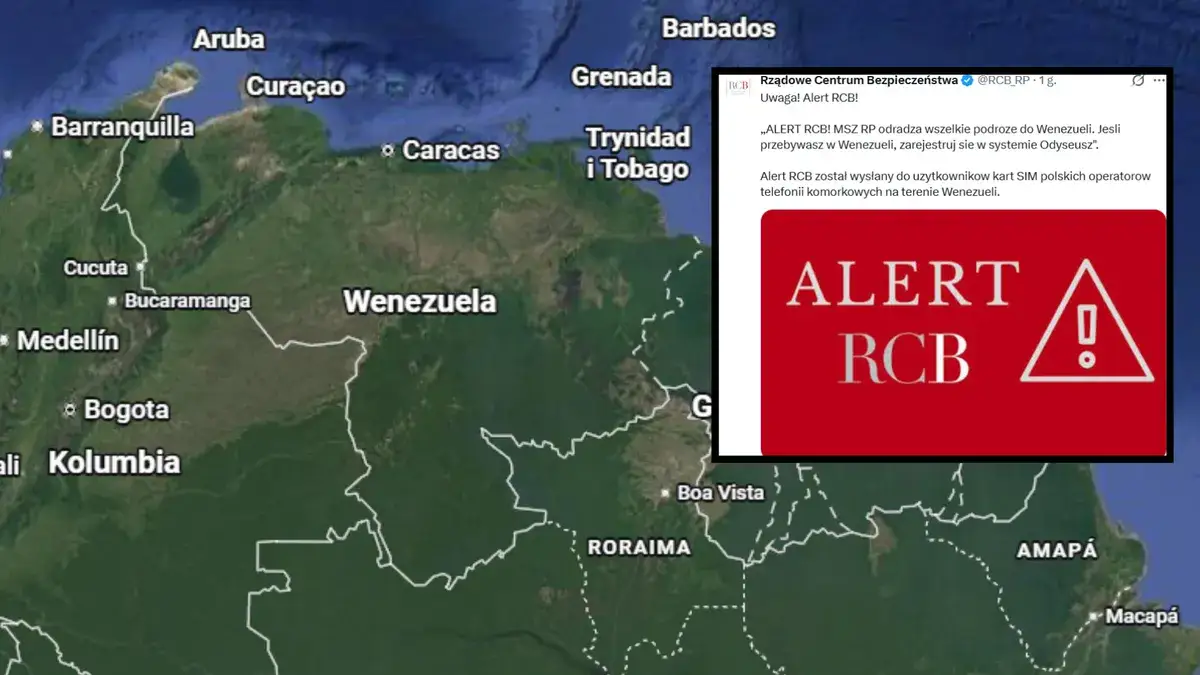 Mapa bezpieczeństwa Wenezueli dla turyst&oacute;w