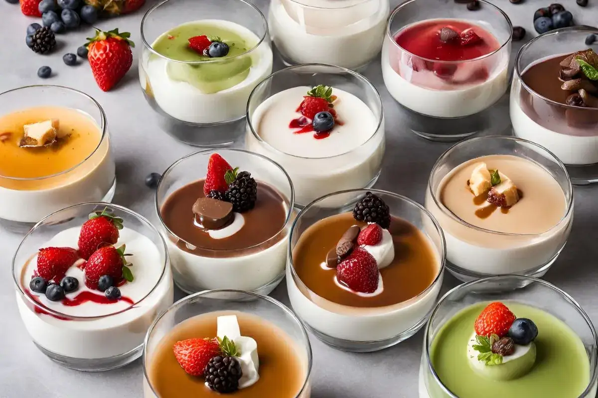 Guarnizioni per panna cotta