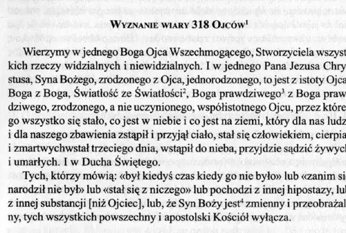 Zdjęcie Który z soborów powszechnych ustanowił wyznanie wiary credo i jego znaczenie