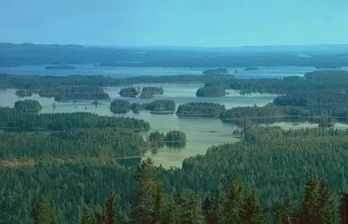 Pojezierze Fińskie Saimaa krajobrazy