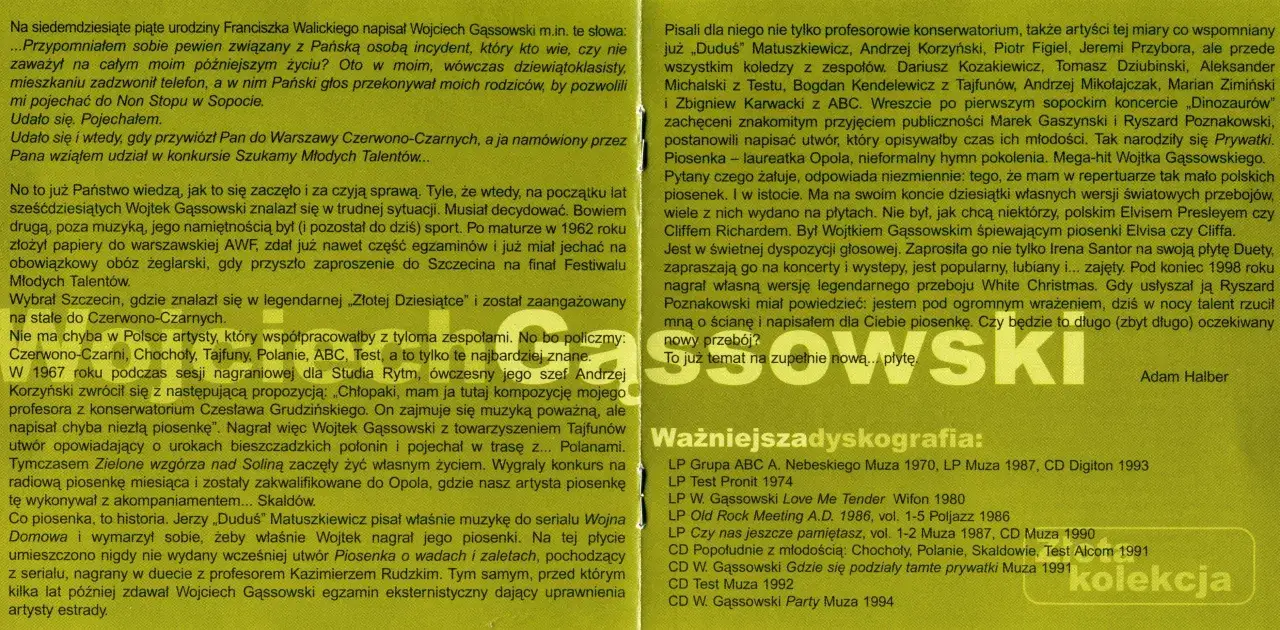 Wojciech Gąssowski młody, Solina lata 60, Bieszczady Solina