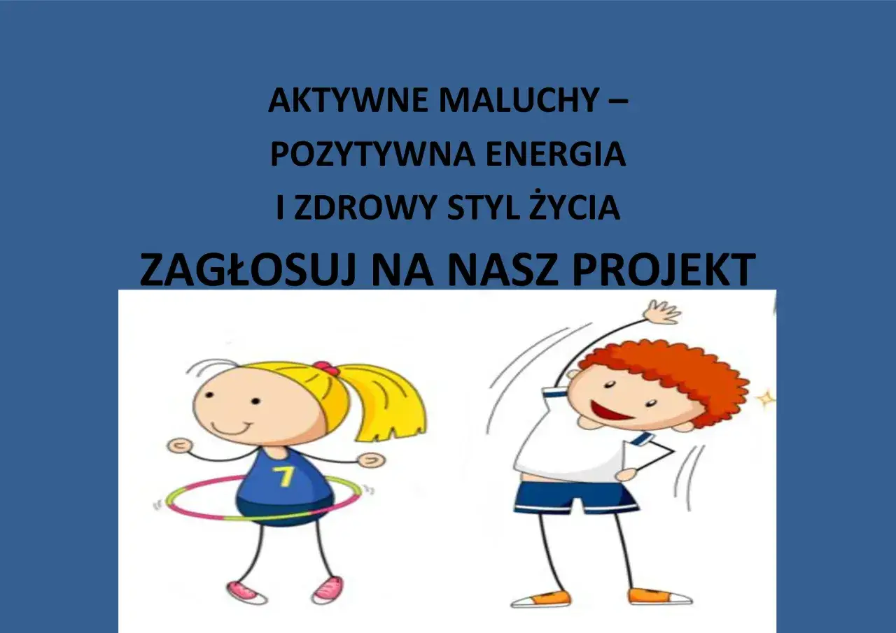 Dzieci prezentujące efekty projektu przedszkolnego