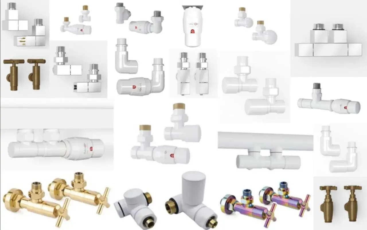Kolekcja zaworów i akcesoriów do grzejników. Dowiedz się, jak wyłączyć grzejnik, korzystając z tych elementów.