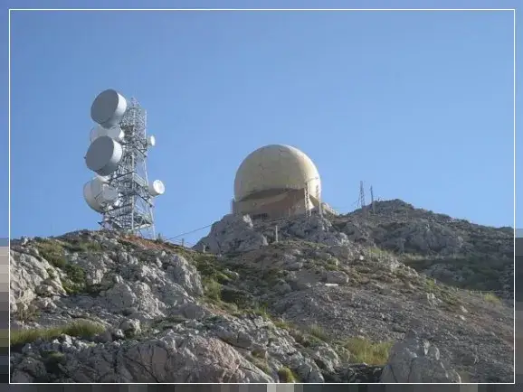 Radarstation auf dem Gipfel des Puig Major Mallorca