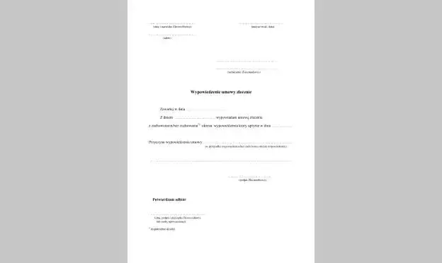 rozwiązanie umowy zlecenie konsekwencje finansowe