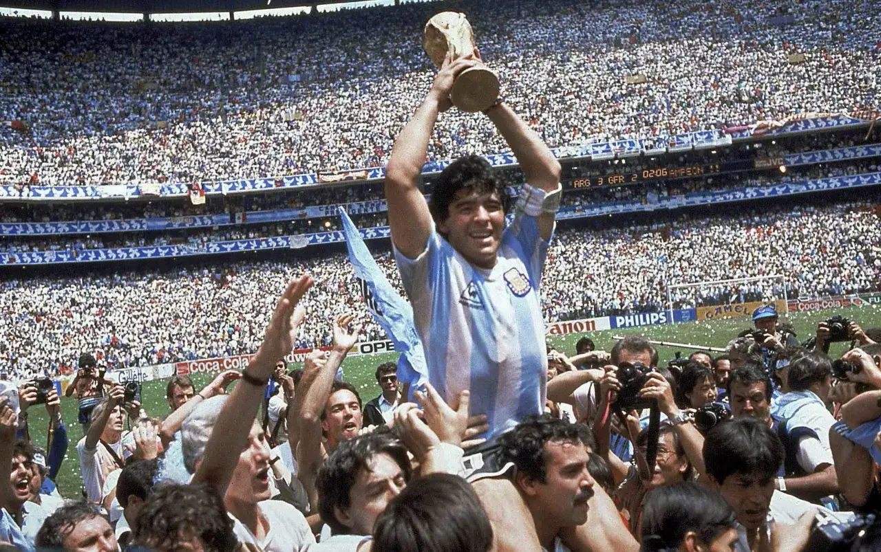 Diego Maradona Mistrzostwa Świata 1986 trofeum