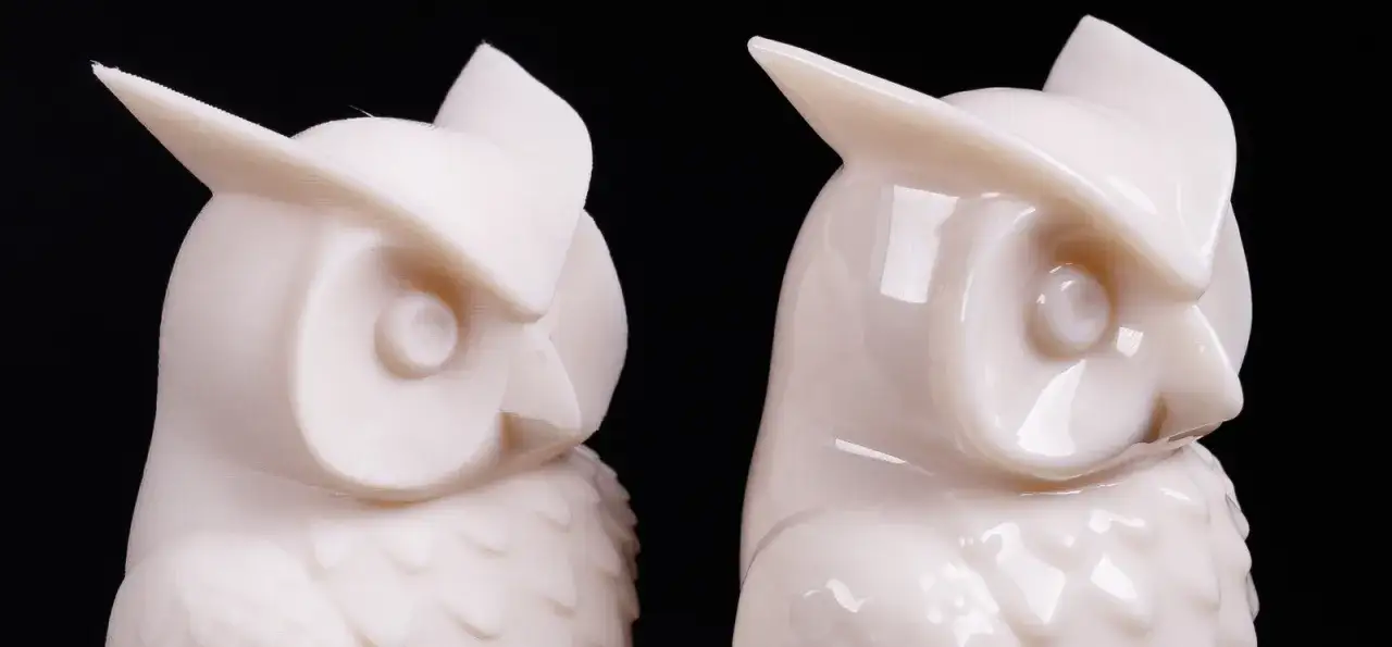 por&oacute;wnanie wygładzania PLA metodami