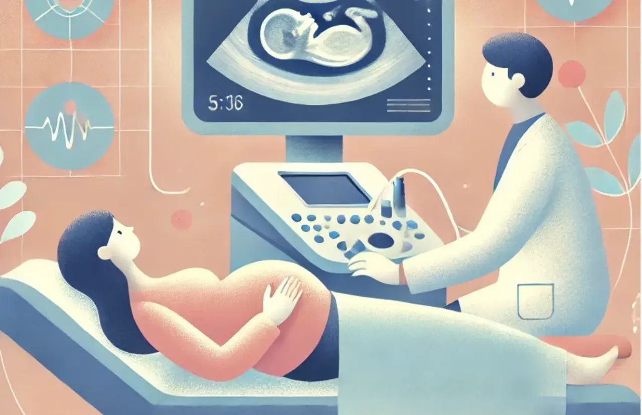 Lekarz wykonuje USG ciężarnej. Dowiedz się, jak przygotować się do pierwszego badania prenatalnego, by przebiegło spokojnie.