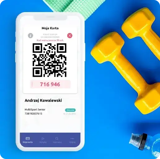 Aplikacja mobilna MultiSport interfejs