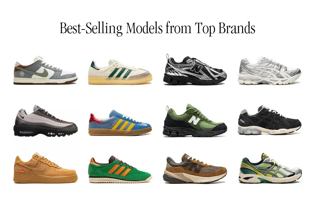 Adidas Samba Gazelle Campus New Balance 550 2002R Nike Dunk Air Force 1 Salomon XT-6 Asics Gel-Kayano stylizacje
