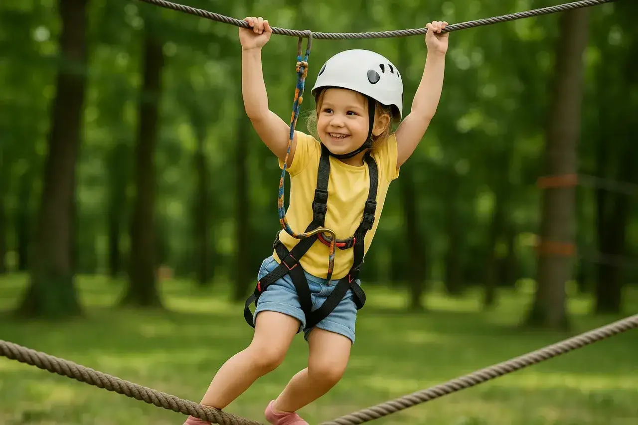 Bezpieczeństwo park linowy Opatowicka szkolenie sprzęt