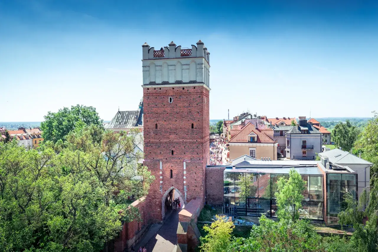 Sandomierz panorama Stare Miasto Brama Opatowska