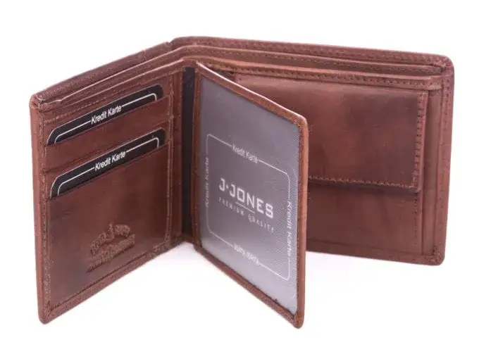 Różne style portfeli męskich: bifold, cardholder, portfel z wieloma przegródkami