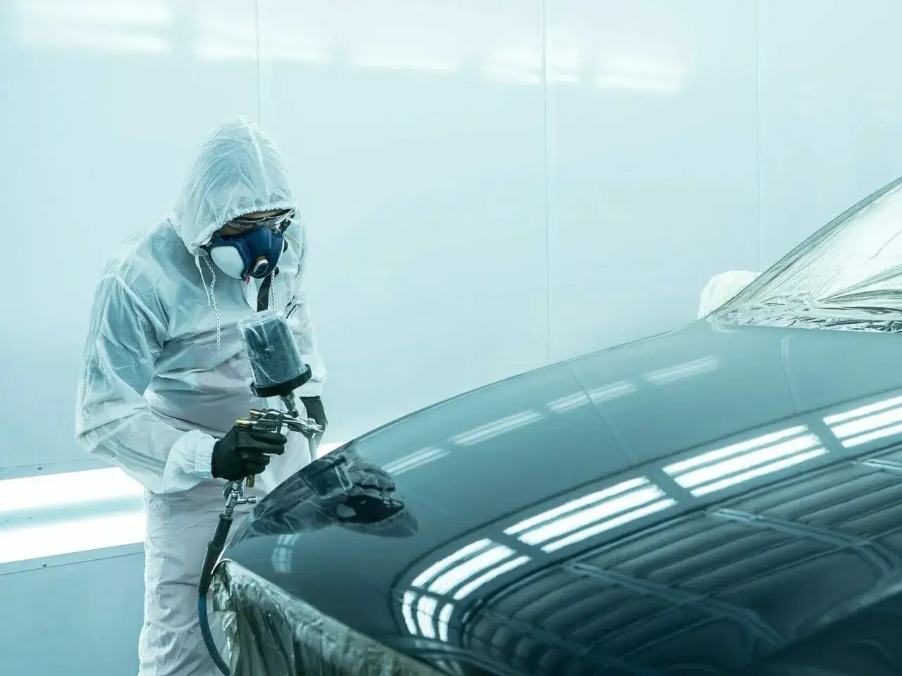 Matowienie zderzaka papierem ściernym