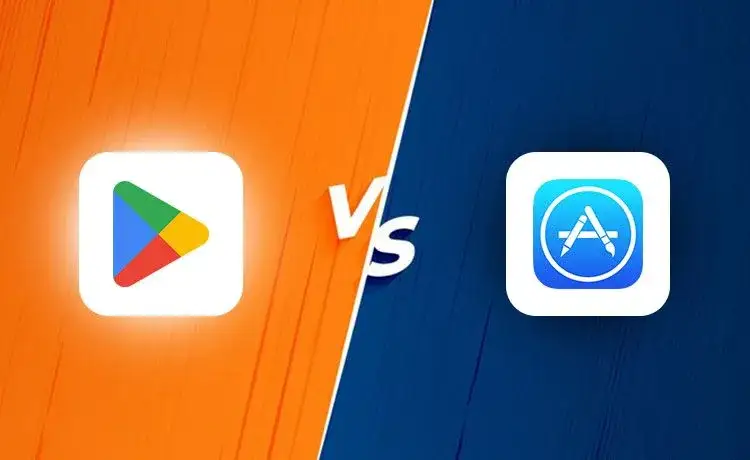 Apple App Store vs Android Google Play por&oacute;wnanie ikon aplikacji