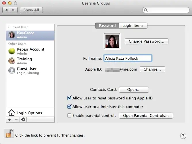 Reset hasła MacBook Apple ID