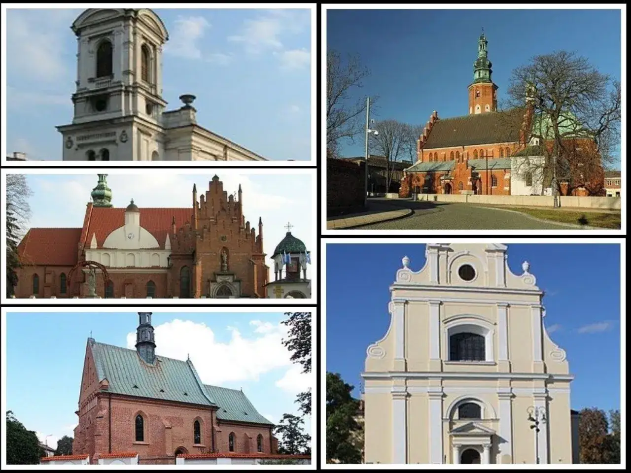 zabytkowe kościoły Radomia panorama