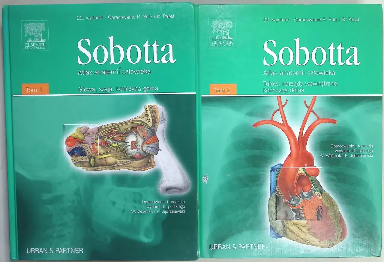 por&oacute;wnanie atlas&oacute;w anatomii Bochenek Sobotta Netter