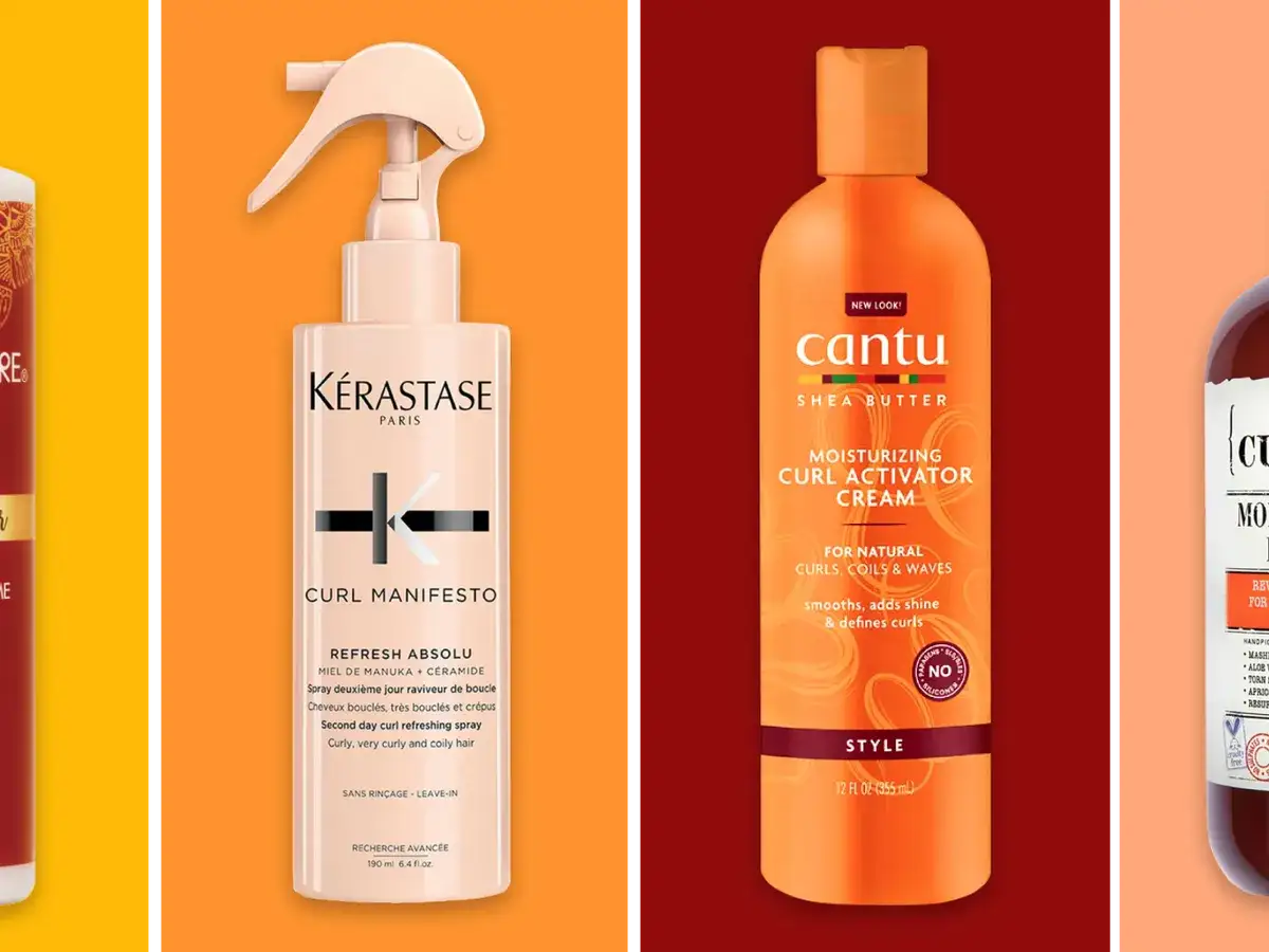 Krem Cantu aktywator skrętu włos&oacute;w i spray K&eacute;rastase Curl Manifesto dla pięknych lok&oacute;w.
