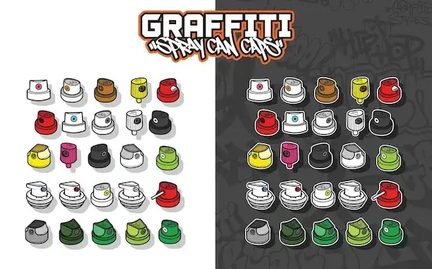 Graffiti Spraydosen Caps
