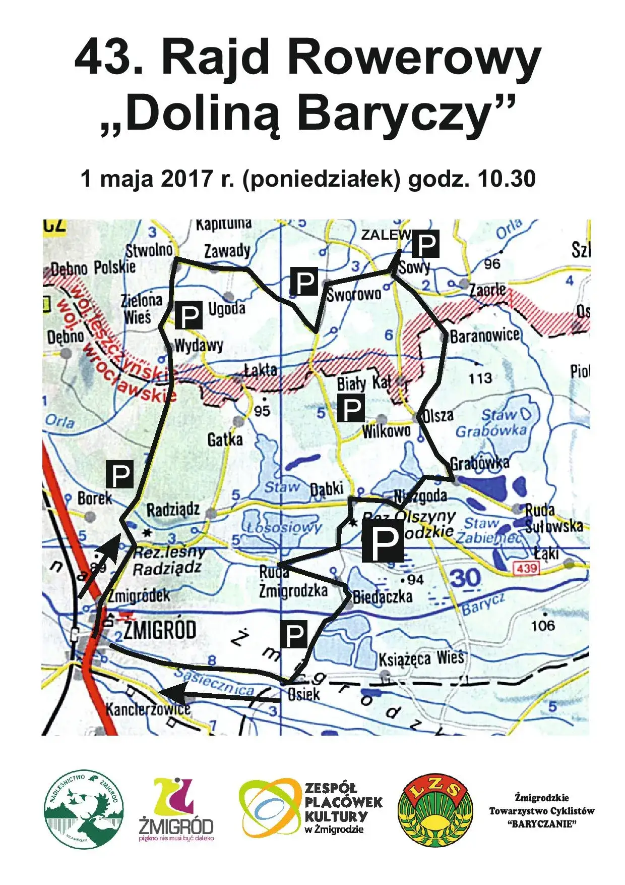 Zdjęcie Szczegółowa mapa tras rowerowych w Dolinie Baryczy z GPX i atrakcjami