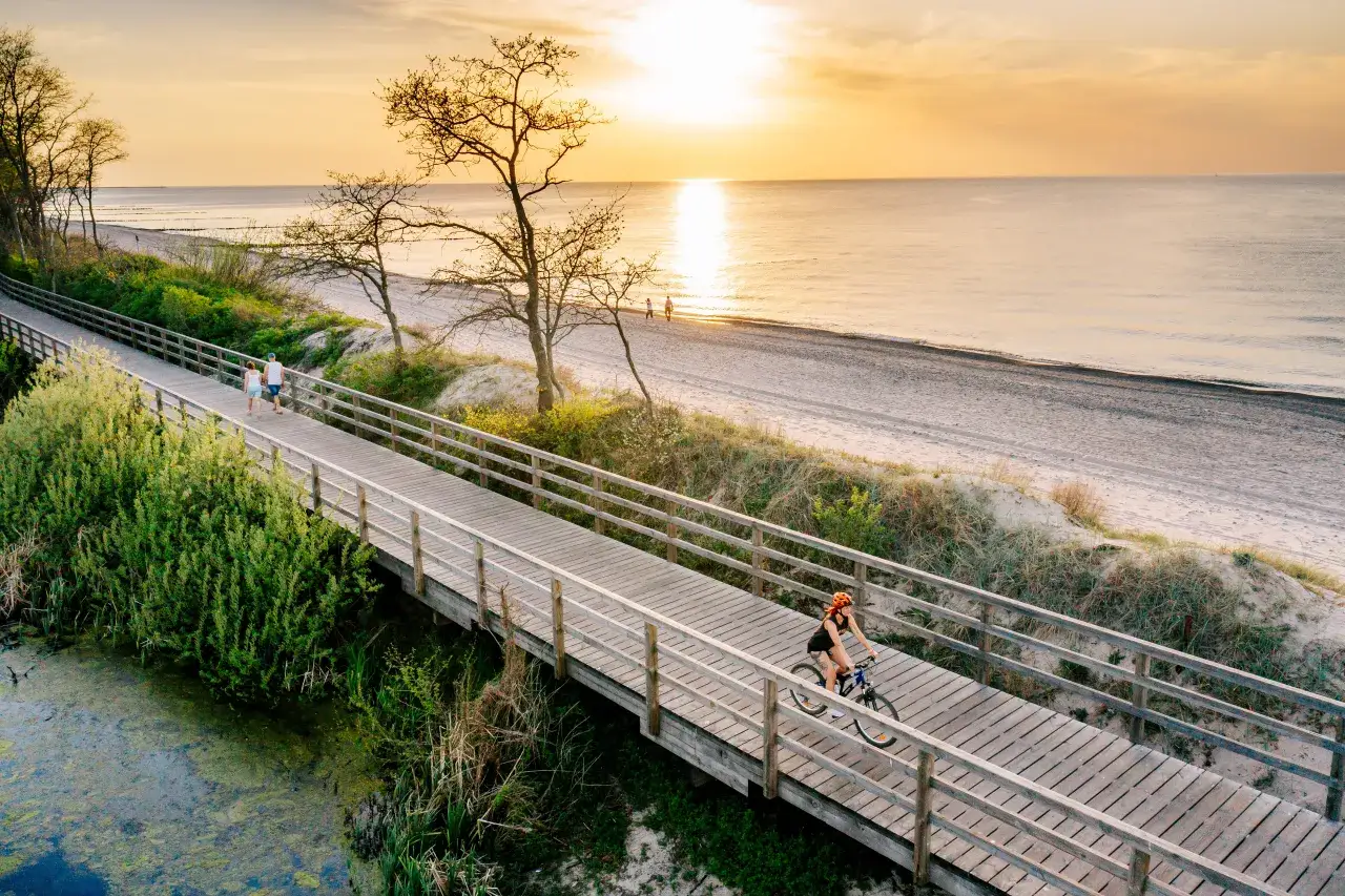 Ścieżka rowerowa Velo Baltica Koszalin Mielno