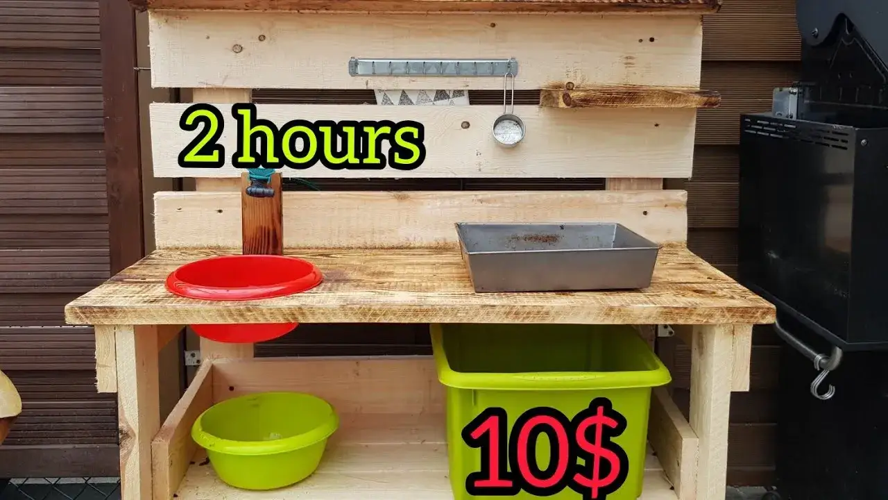 błotna kuchnia DIY, tor przeszkód dla dzieci z opon