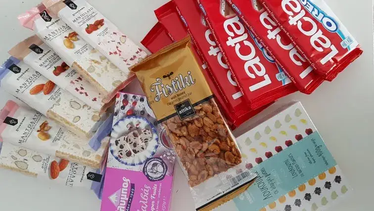 Greckie imieniny otwarte drzwi słodycze