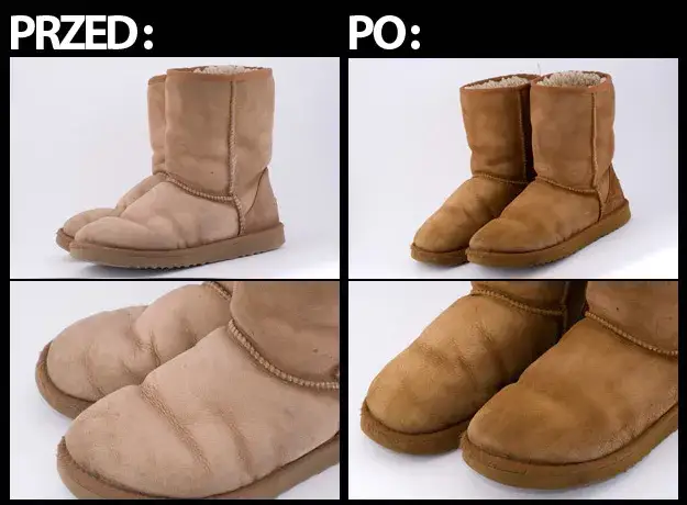 ręczne czyszczenie but&oacute;w emu