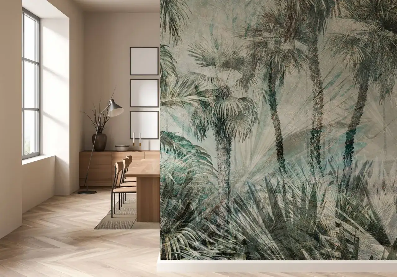 Jasne tapety do wąskiego przedpokoju, tapeta z połyskiem korytarz