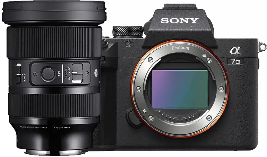 Nowoczesny aparat bezlusterkowy Sony