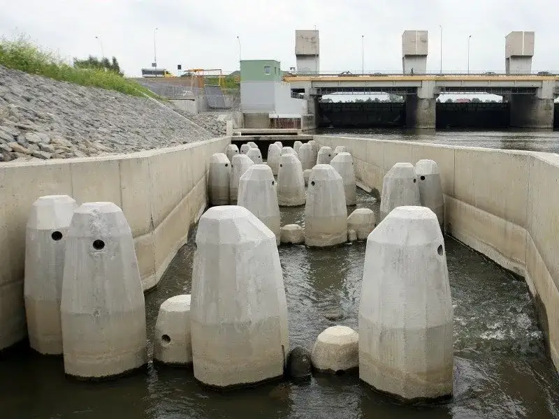 Przepławka dla ryb Elektrownia Dąbie