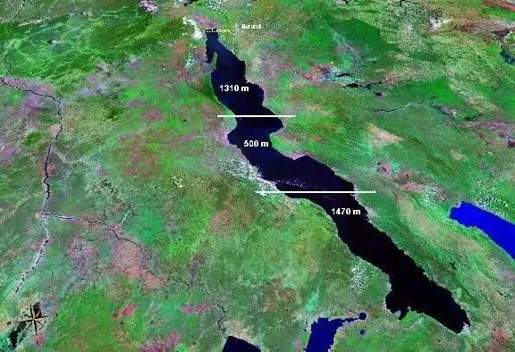 Jezioro Tanganika widok z g&oacute;ry