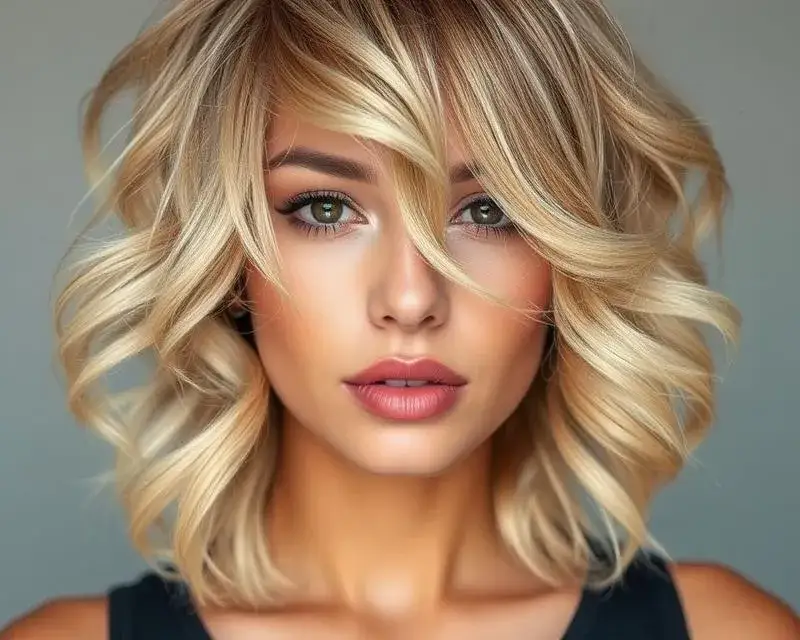 połamane fale prostownicą efekt końcowy różne długości