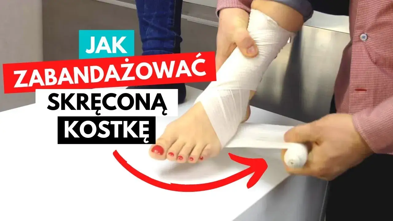 prawidłowe bandażowanie kostki
