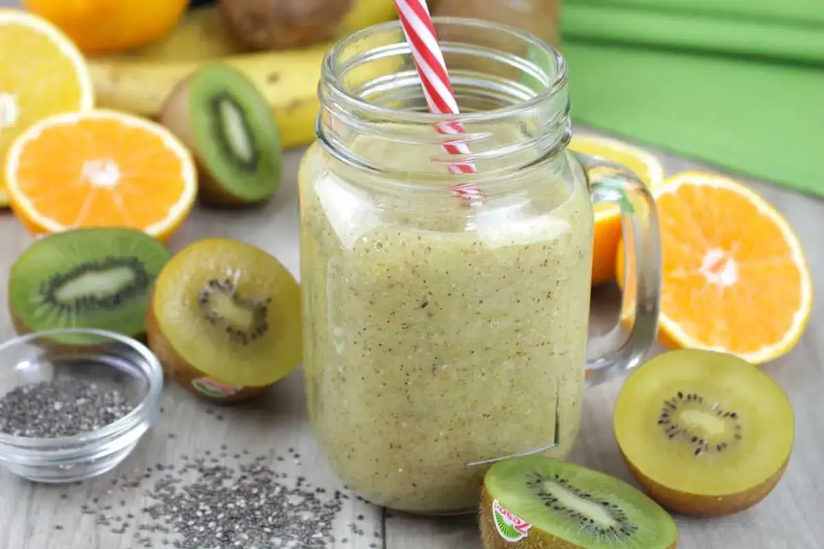 Batido de plátano y kiwi ingredientes