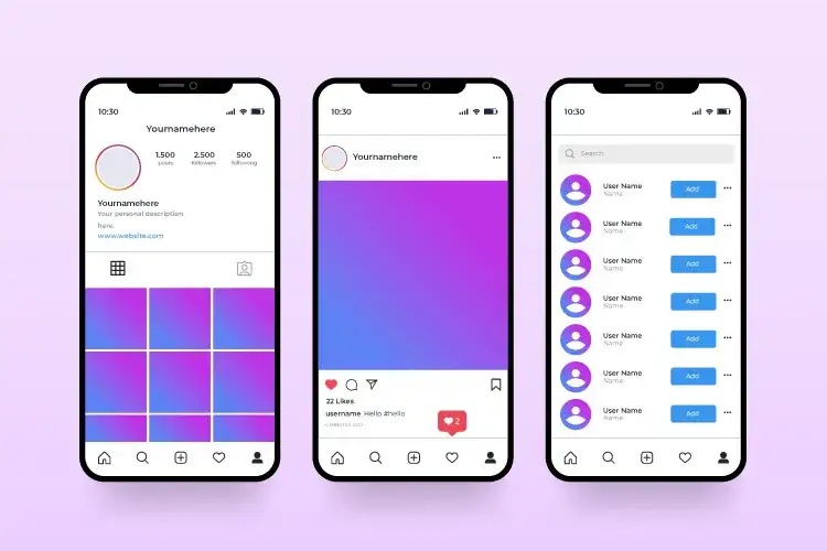 Instagram ekran logowania aplikacja