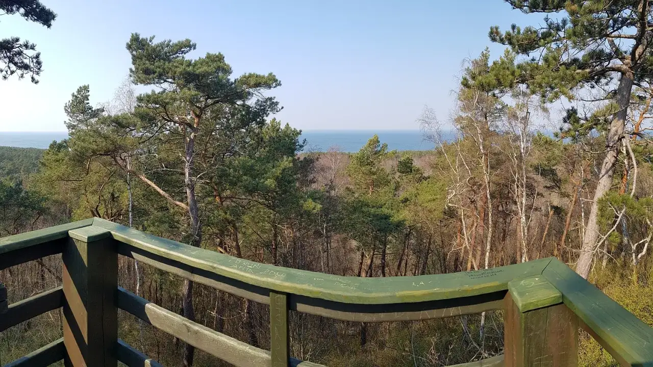 Krynica Morska z lotu ptaka Zalew Wiślany Bałtyk