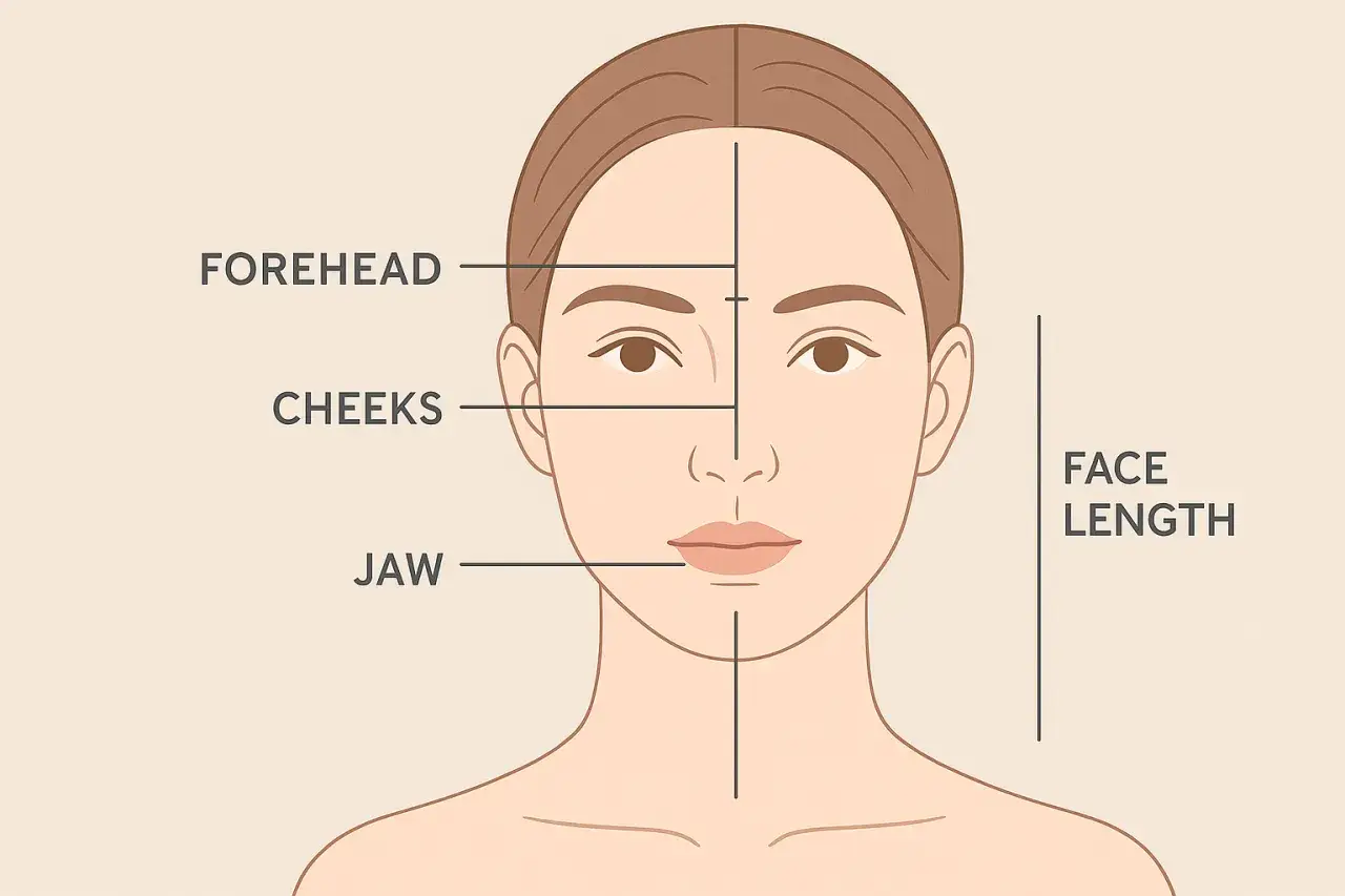 Jak określić kształt twarzy lustro