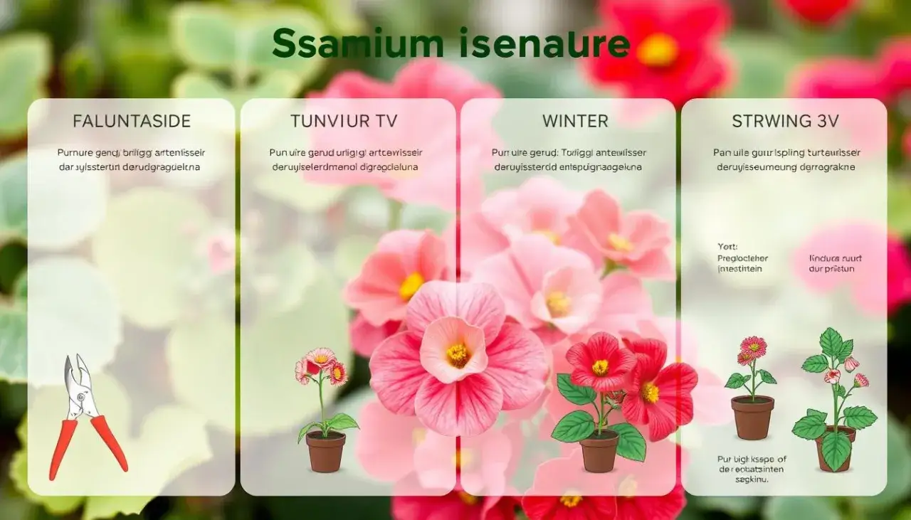 Pielęgnacja pelargonii w r&oacute;żnych porach roku