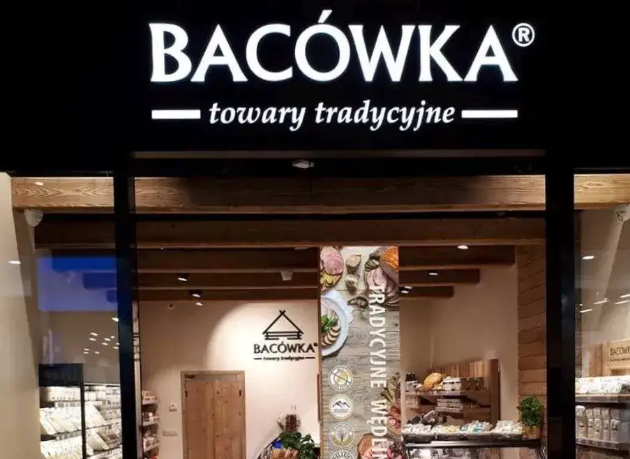 Bacówka Towary Tradycyjne sklep Kraków elewacja