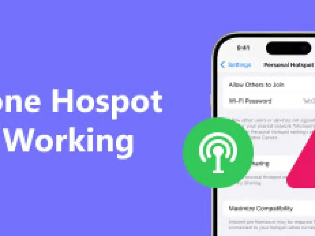 iPhone udostępnianie internetu awaria wifi