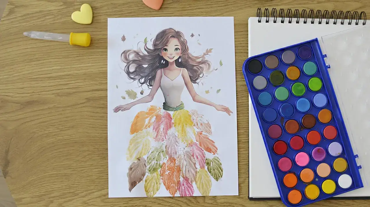 Pani Jesień wiersze dla dzieci ilustracje