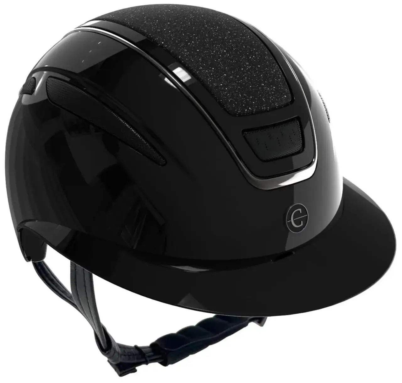 kask jeździecki z szerokim daszkiem nowoczesny
