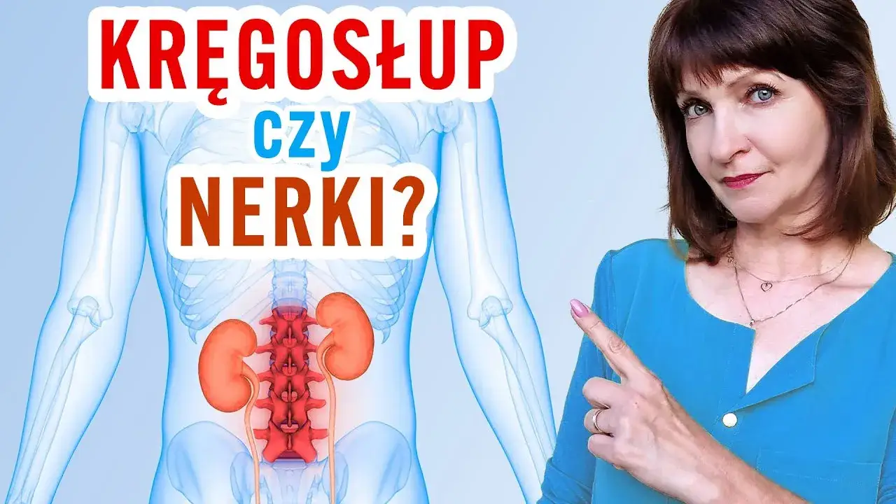 różnice ból nerek a ból kręgosłupa grafika