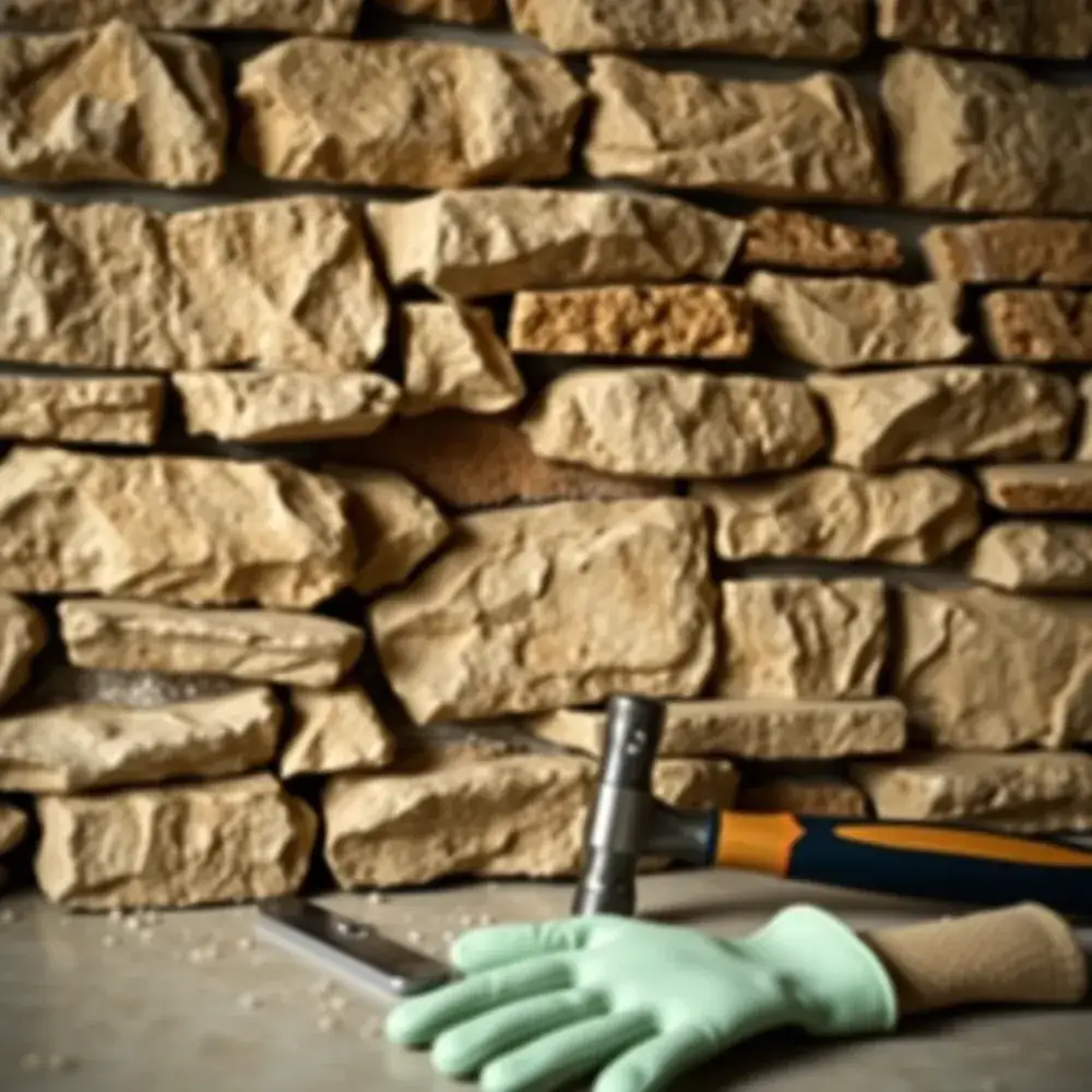 Zdjęcie Jak zdjąć kamień dekoracyjny ze ściany bez uszkodzenia tynku